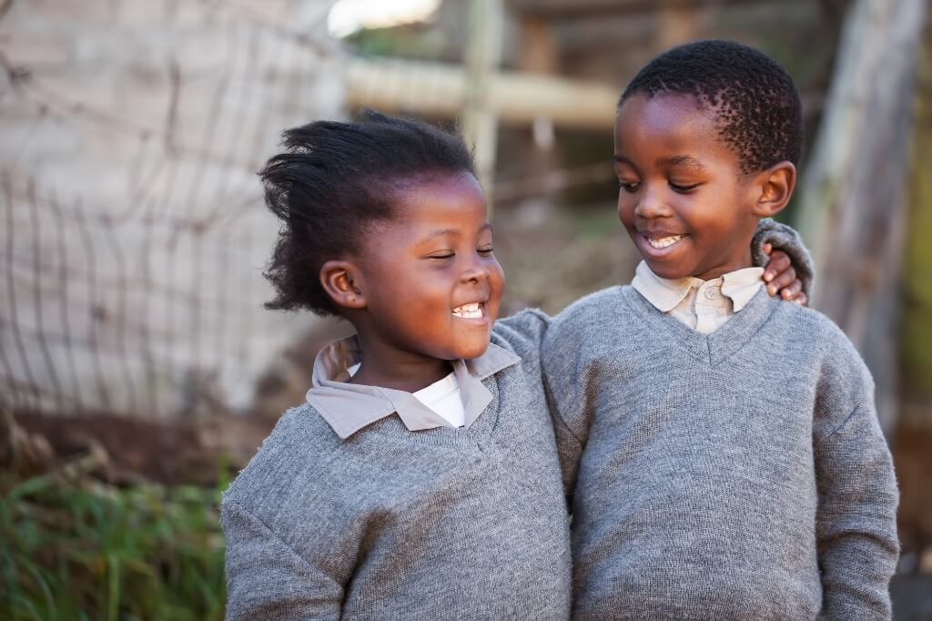 Smiling Students At School