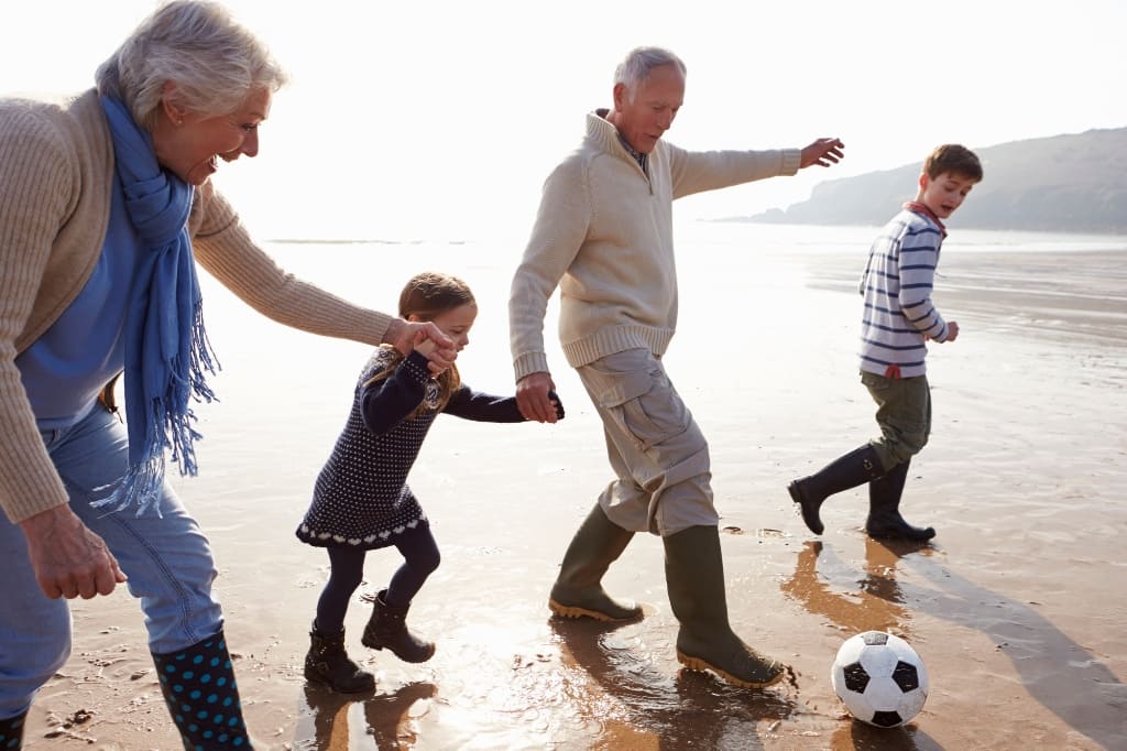 Grandparents Playing with Their Grandchildren
