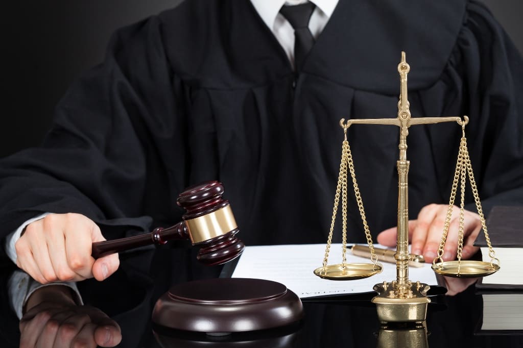 Judge Holding A Legal Gavel